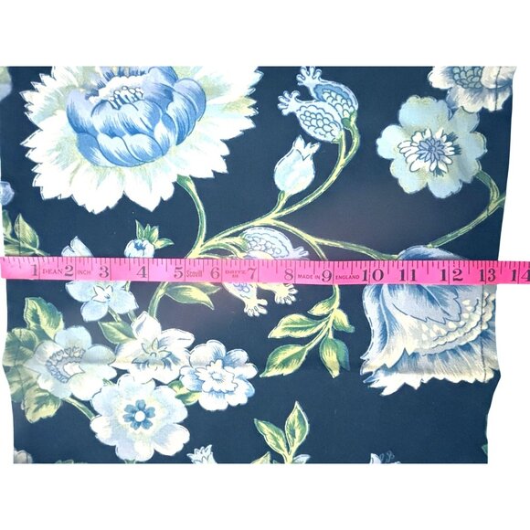 VTG April Cornell Floral Table Runner Plus 2 Place Mats W Navy Blue & Green Patt - Picture 12 of 16